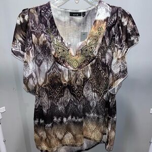 Apt. 9 Women's Multicolor Patterned Blouse